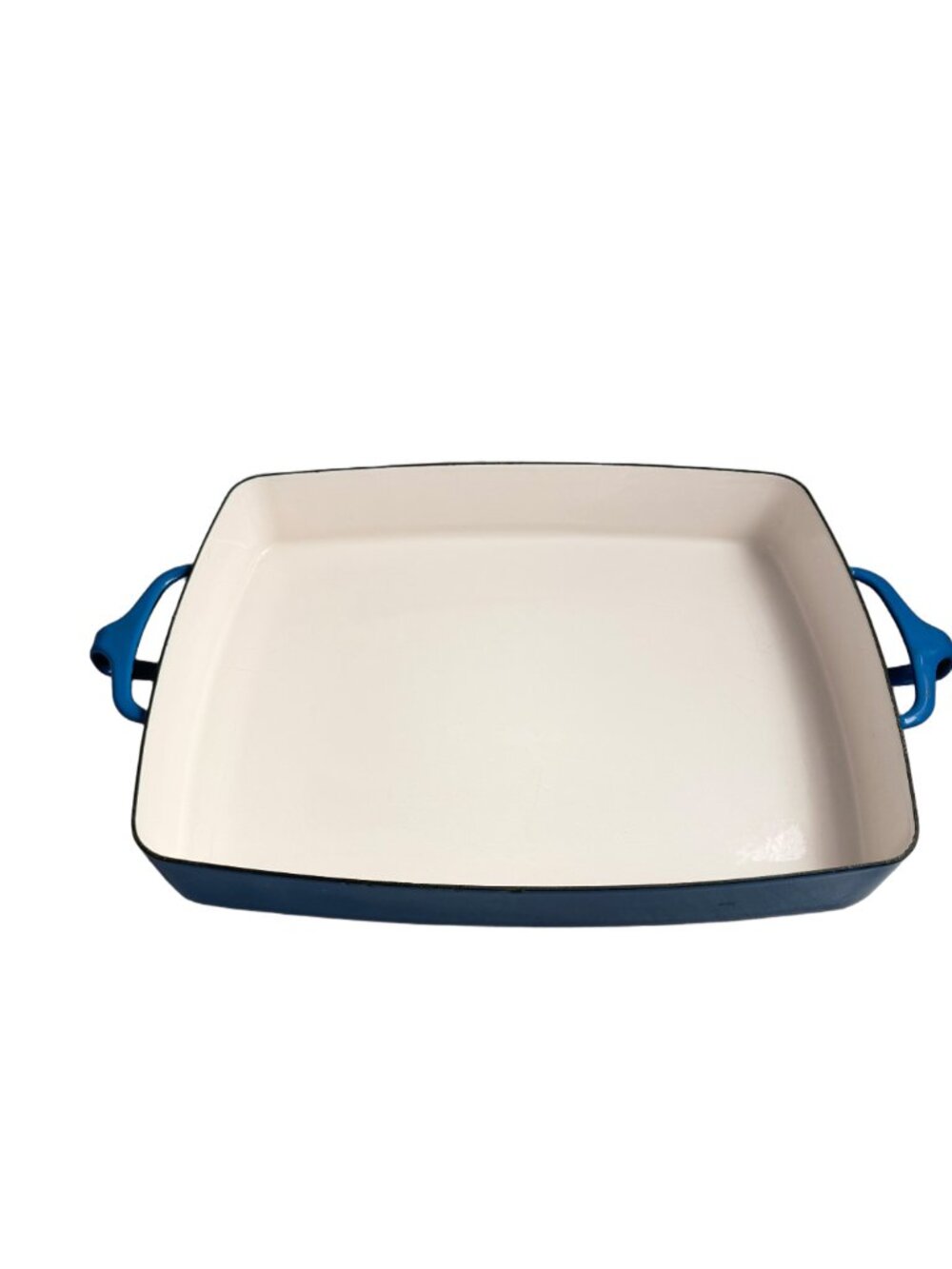 Dansk Blue Cream Enamel Kobenstyle Roasting Pan Baker Dish Rectangular Casserole